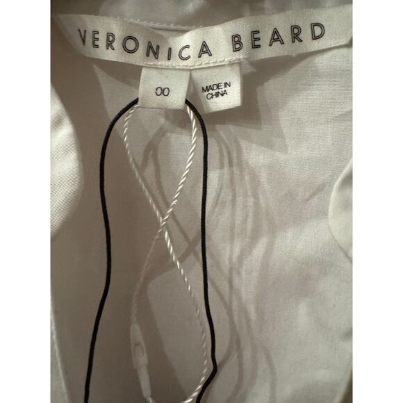Veronica beard ruched shirt dress white dress (new) - Picture 5 of 7